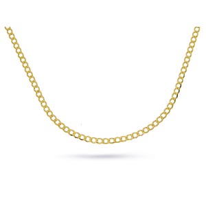 Złoty łańcuszek pr.0,585 dmuchany splot PANCERKA 45 cm